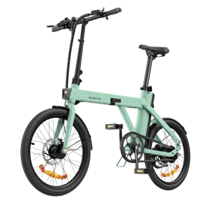 Bicicletă Electrică Engwe P20 – Verde – Partea Stângă