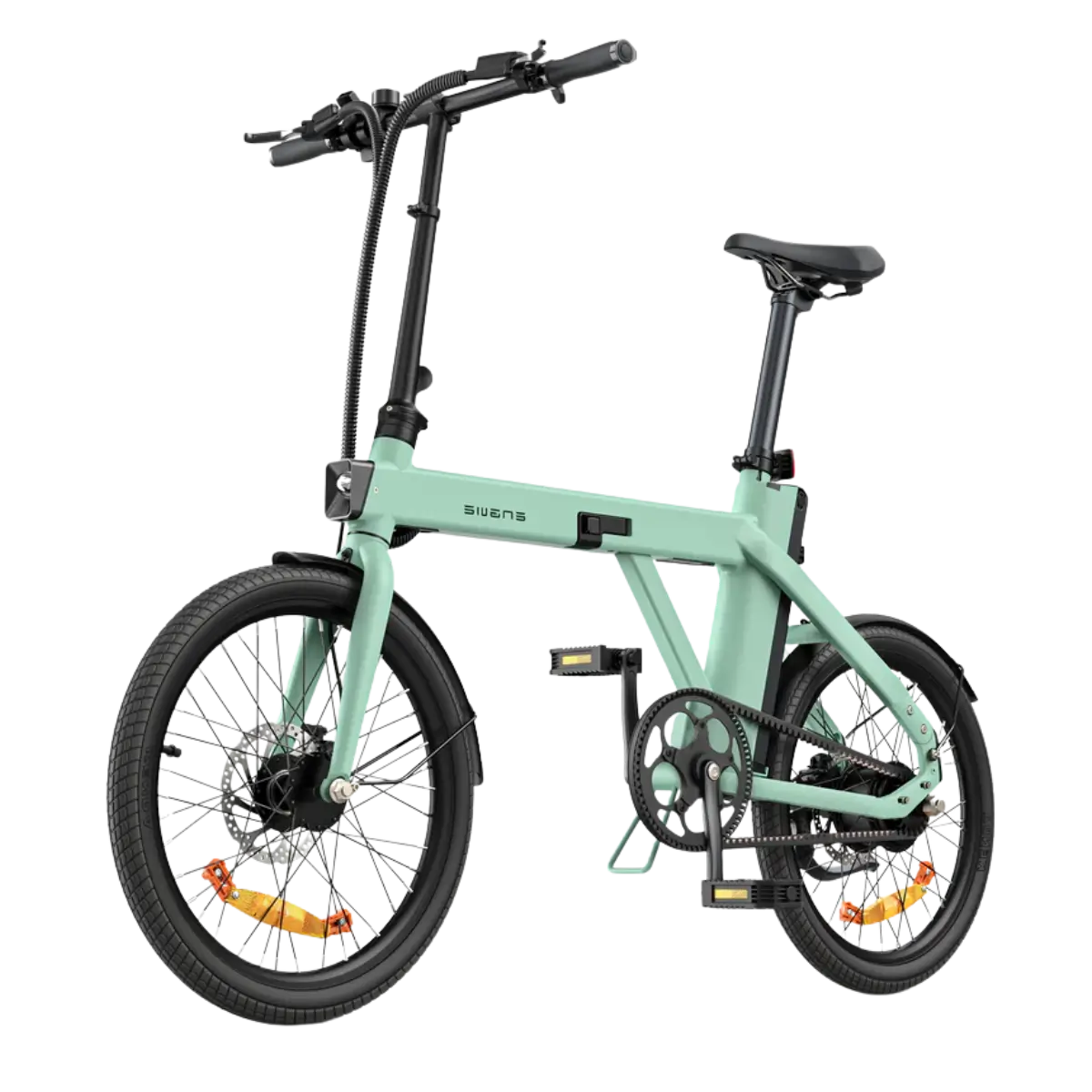 Bicicletă Electrică Engwe P20 – Verde – Partea Stângă